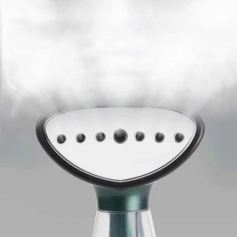 Handheld ironing machine 1500W with detachable 200ml tank and folding handle in blackish green