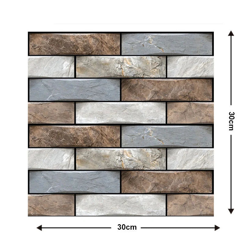 Moisture-proof brick wallpaper sticker for kitchen and bathroom walls