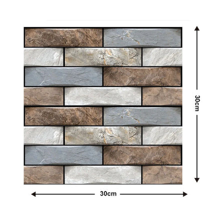 Moisture-proof brick wallpaper sticker for kitchen and bathroom walls