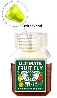 30ml bottle of fruit fly trapper bait liquid with SK003 specification label