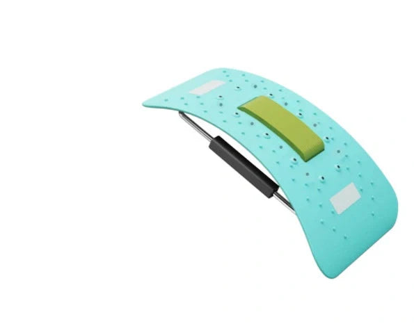 Adjustable Back Cracker Spine Board in pink and green for lumbar and neck support