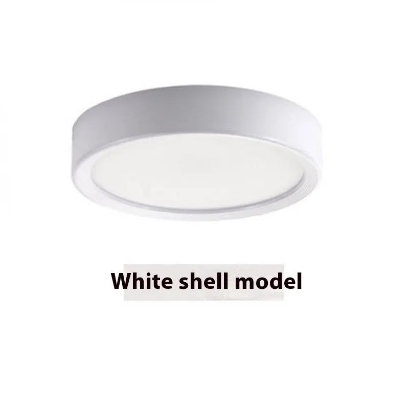 LED ultra-thin surface mounted downlight ceiling light in black aluminium shell