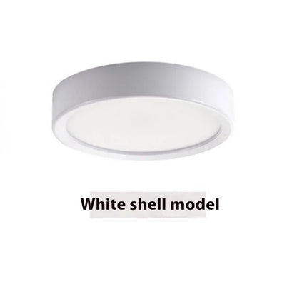 LED ultra-thin surface mounted downlight ceiling light in black aluminium shell