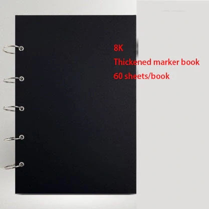 Premium sketchbook with high-quality marker paper in various colours and sizes