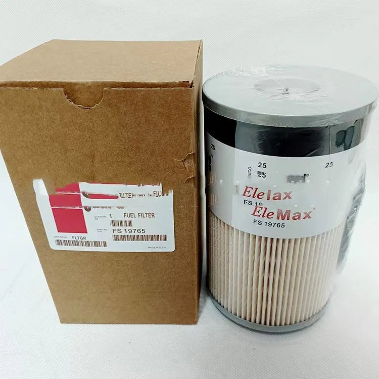 Diesel fuel filter FS19764 with dimensions 106.93 mm diameter and 178.79 mm height for generator sets