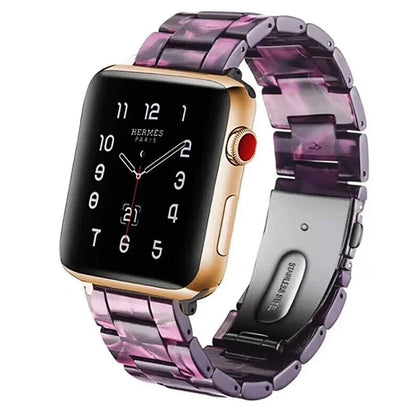 Apple Resin Slim Watch Band in multiple colours showing lightweight 35g construction and compatibility with Apple Watch