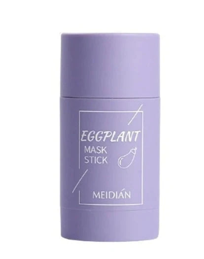 Purifying Green Tea & Eggplant Mud Mask for deep cleansing, oil control, and brightening skin