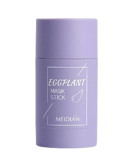 Green tea and eggplant clay mask stick with 40g content for deep cleansing and acne reduction