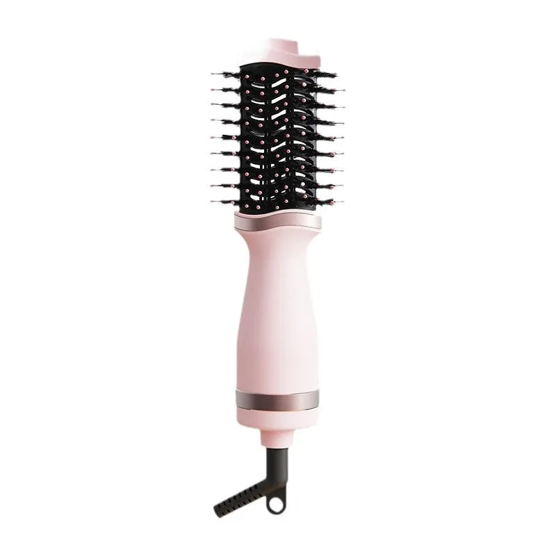 Pink multifunctional hair dryer with integrated comb attachment, model YZM-8015