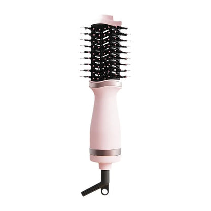 Pink multifunctional hair dryer with integrated comb attachment, model YZM-8015