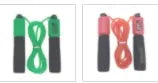 Adjustable 3 metre fitness skipping rope with foam handles in multiple colour options