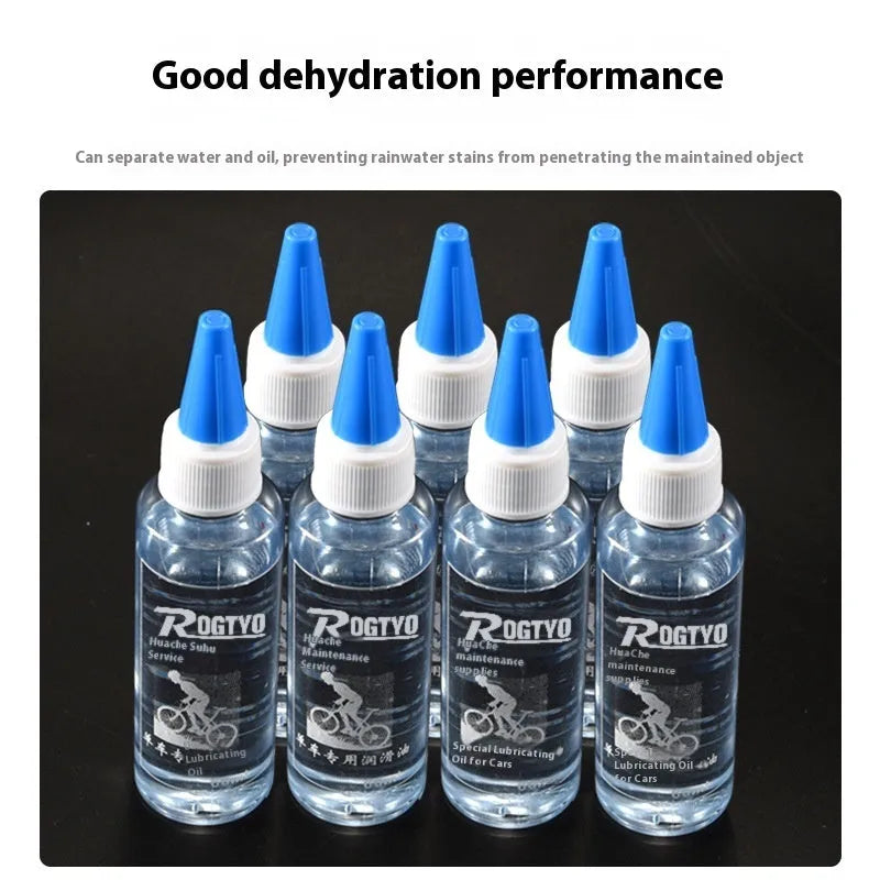 Bicycle maintenance lubricating oil, 60ml bottle of special chain oil for mountain bikes, mechanical lubrication for bicycle flywheels, chains, conduits, and transmission shafts, rust prevention for all movable parts.