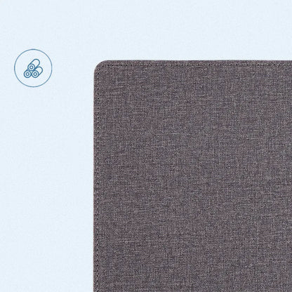 PU leather wireless charging mouse pad with phone holder in black, brown, grey, or pink colours