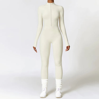 Versatile moisture-wicking jumpsuit in a variety of vibrant colors, designed for active lifestyles