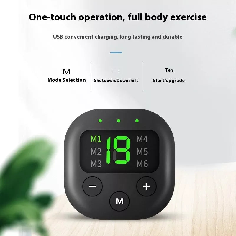 Smart Waist Shaping Belt with digital display for customizable fitness workouts