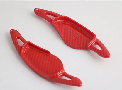 Carbon fibre steering wheel paddle shifters in various finish options for car interior modification