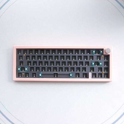 Custom DIY mechanical keyboard kit with RGB backlighting in seven colour options