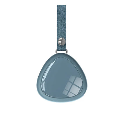 Stretchable three-in-one charging cable in green showing USB, Lightning, and Micro USB connectors retracted with buckle.