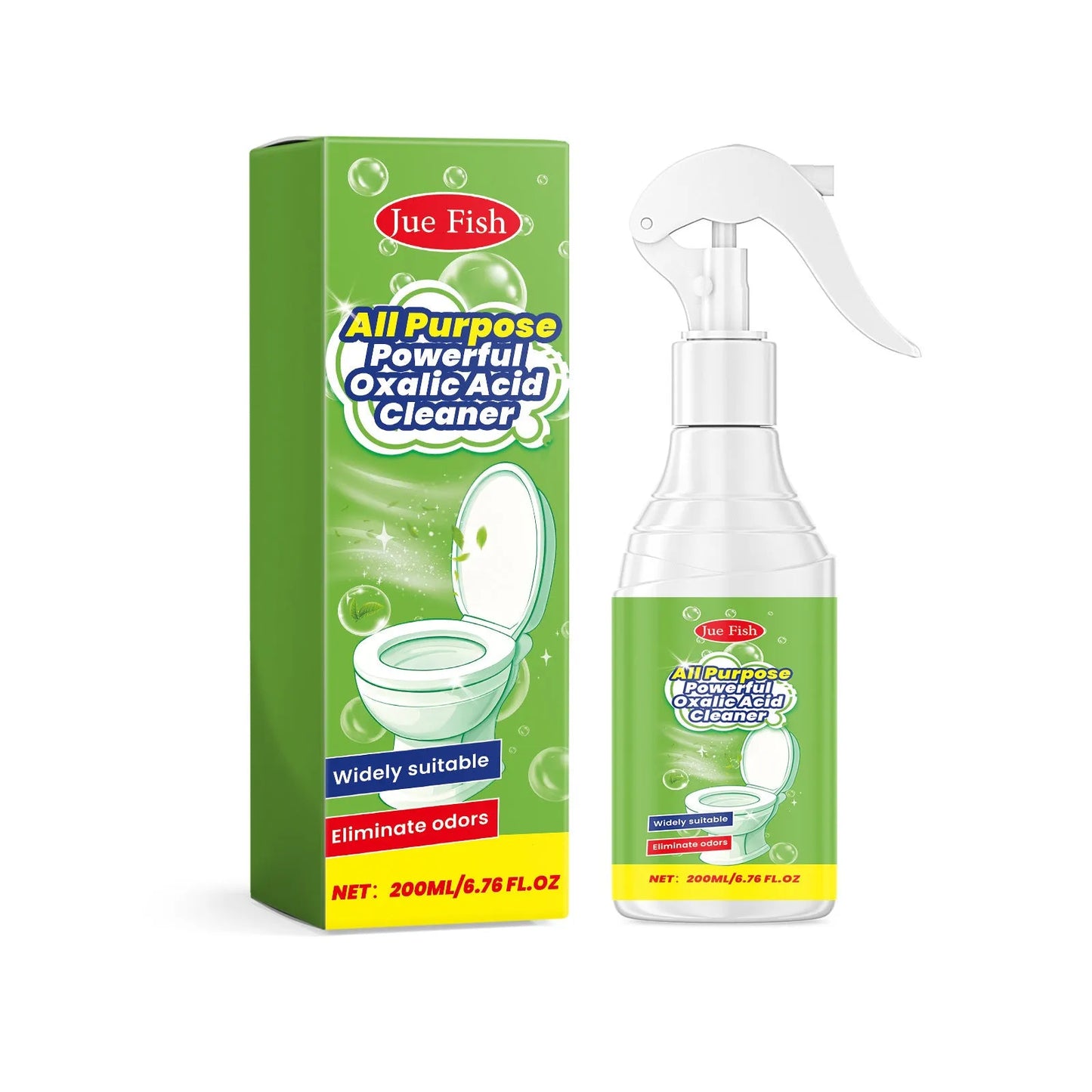200ml bottle of multi functional household grease cleaning spray with spray nozzle.