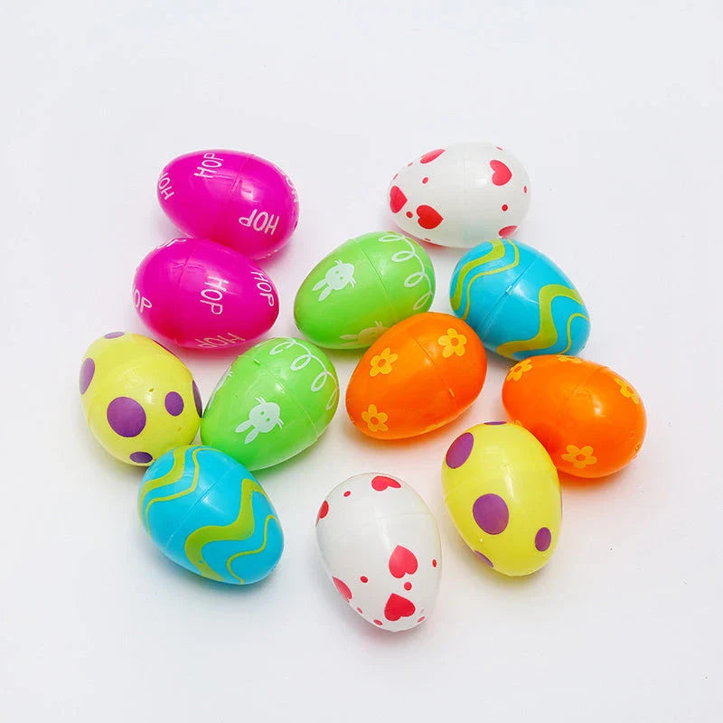 Colourful and vivid painted Easter egg ornaments in various sizes and styles, perfect for decorating Easter baskets, trees, and more.