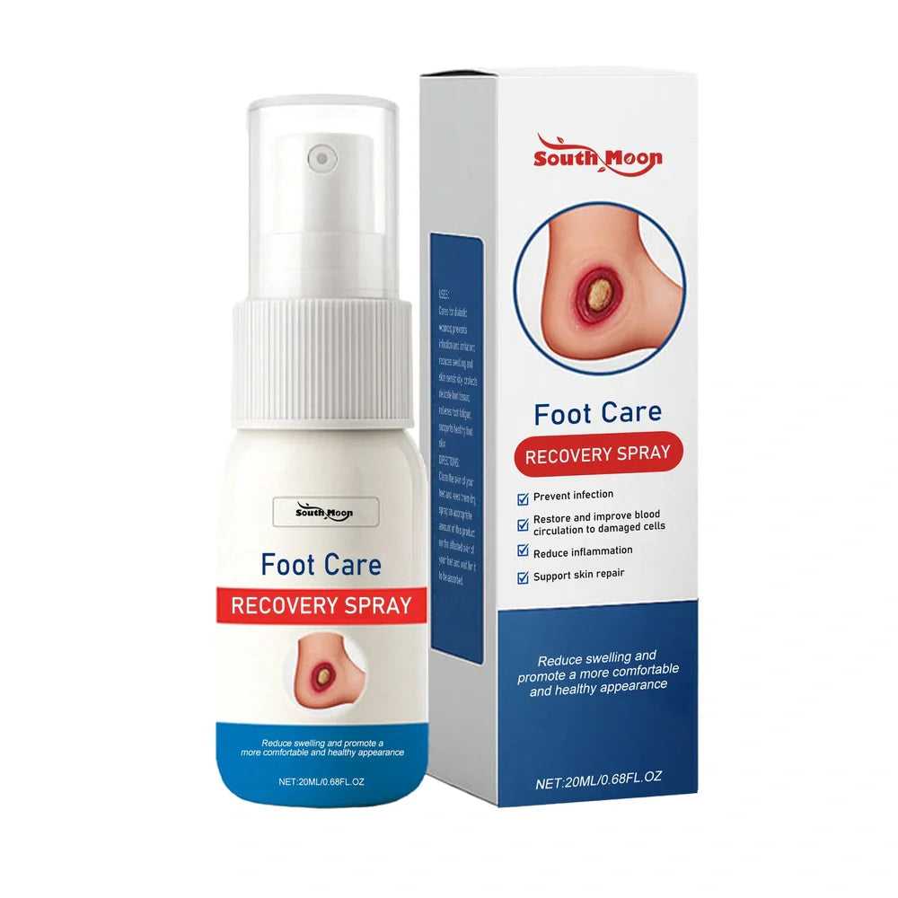 20ml foot care recovery spray bottle with Centella asiatica and mint leaves formula