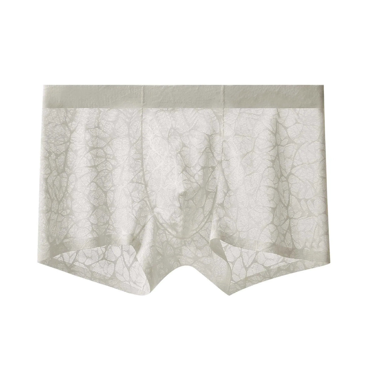 Men's leopard print jacquard underwear in black, white, grey, green, and apricot colours