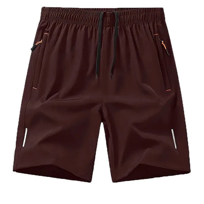 Men's black polyester basketball shorts with loose fit straight cut design for summer sports