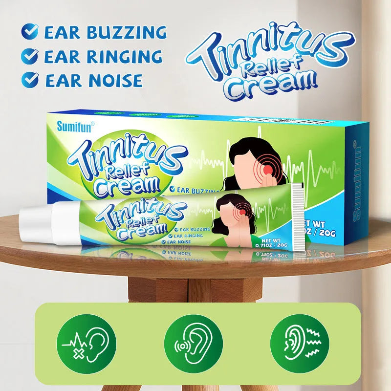 Ear Kang Cream 20g external ointment for tinnitus, ear health, back ear pain and external use with natural herb formula for soothing discomfort