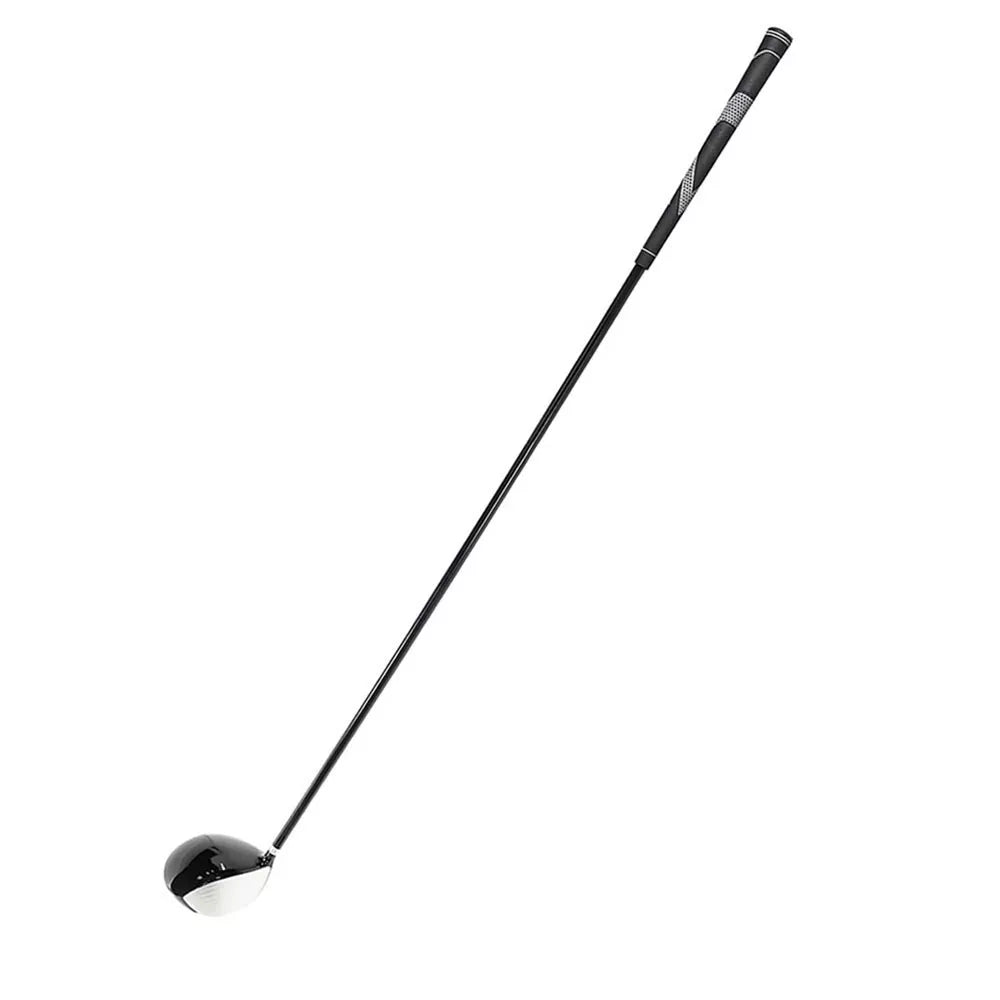 Golf Iron Swing Trainer in orange, black, and blue for safe practice sessions