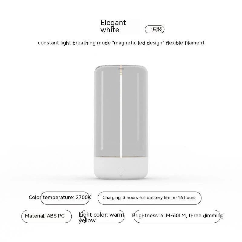 Rechargeable LED camping light with adjustable brightness modes, durable design, and soft, even glow for outdoor use