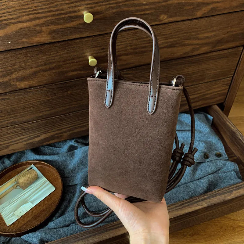 Flowing water bucket messenger bag in contrast colour and leopard print with PU outer and double connector strap