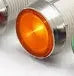 10mm stainless steel edge plastic indicator light with wire connection and flat end metal design