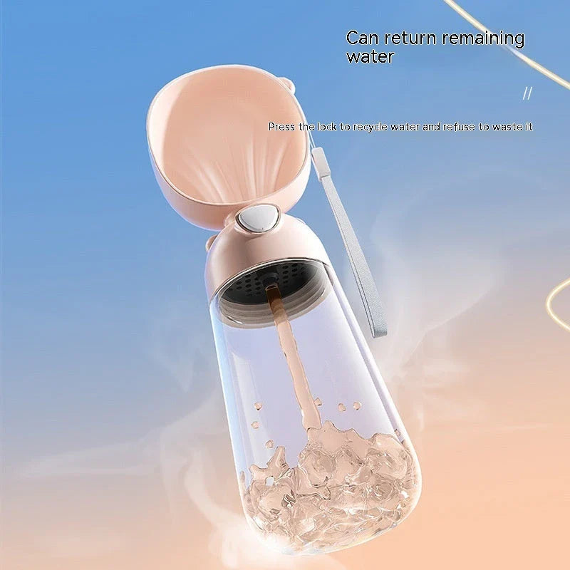 Premium Portable Pet Water Bottle and Food Container for Outdoor Adventures and Travel
