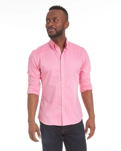 Stylish Long Sleeve Shirt with Zipper and Button Design for Men in Various Colors