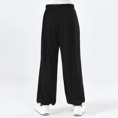 Children's high elasticity Sanda practice pants in Lycra fabric available in black, red or white