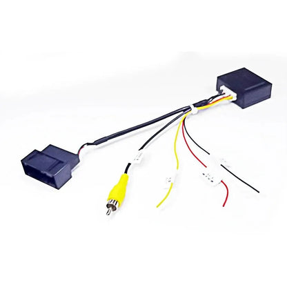 Black car camera conversion box for MIB stereo reverse camera installation