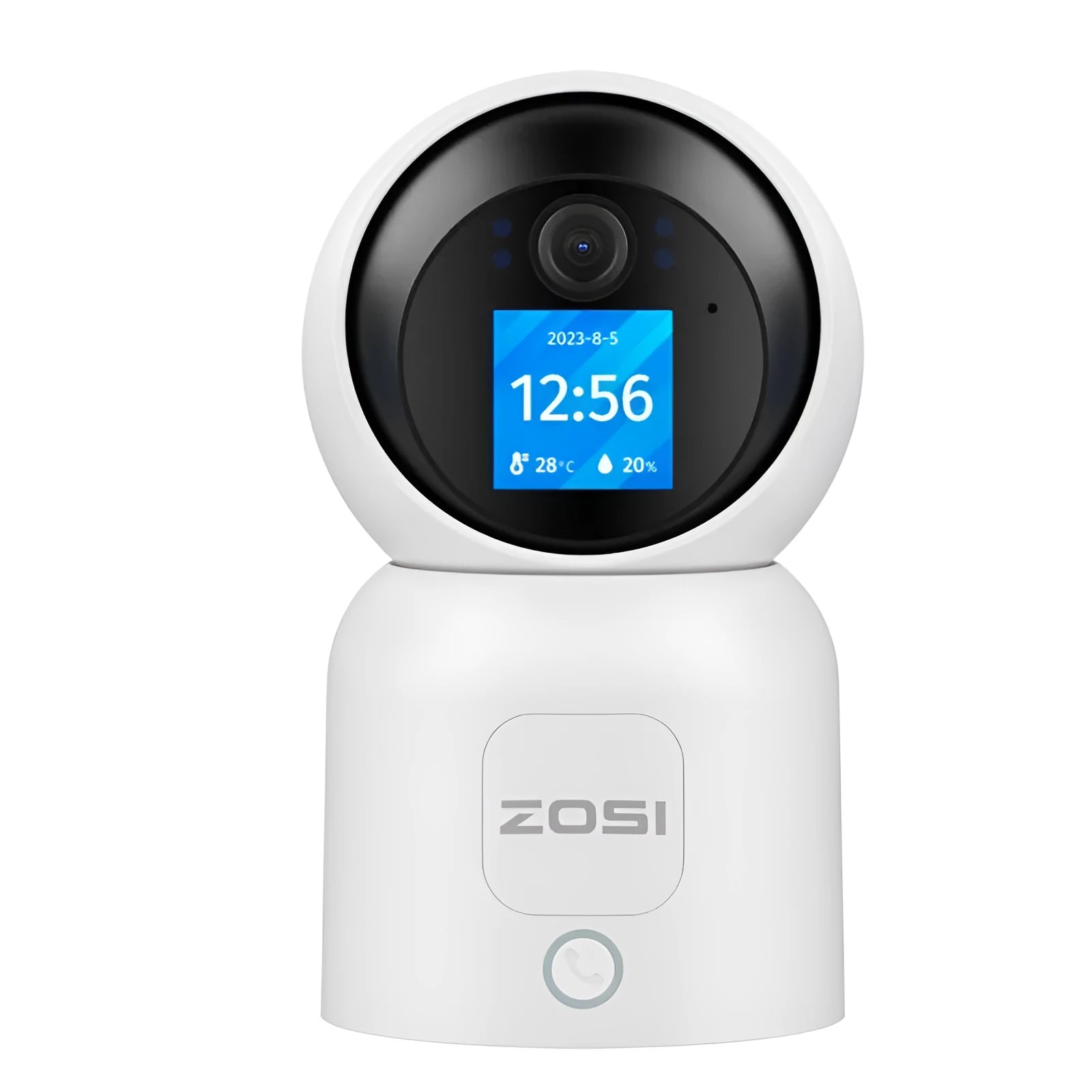Zhou Shi wireless indoor security camera with large screen and wall mount bracket