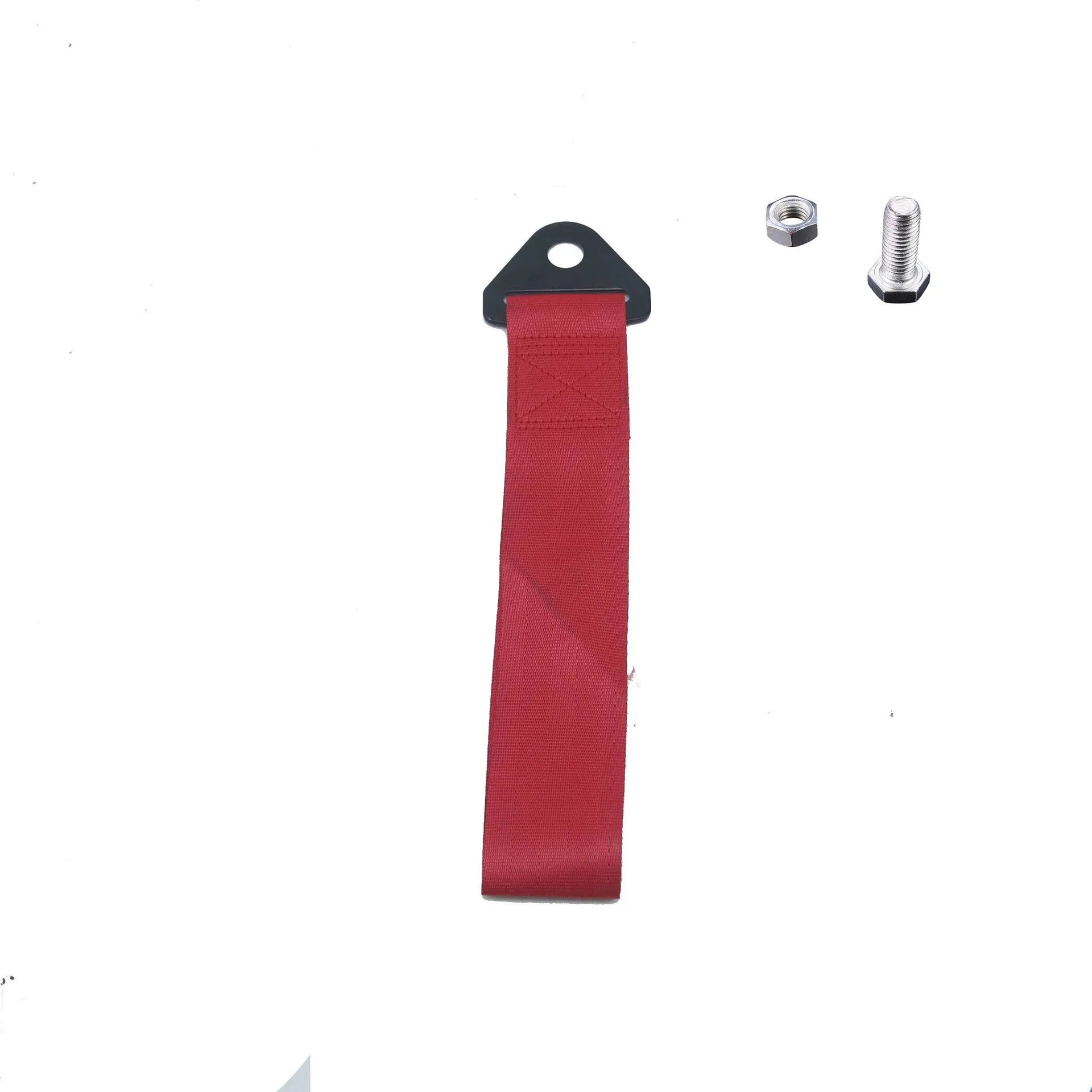 Automotive trailer rope with front bumper ribbon in red, blue, purple, gold, and black colour options