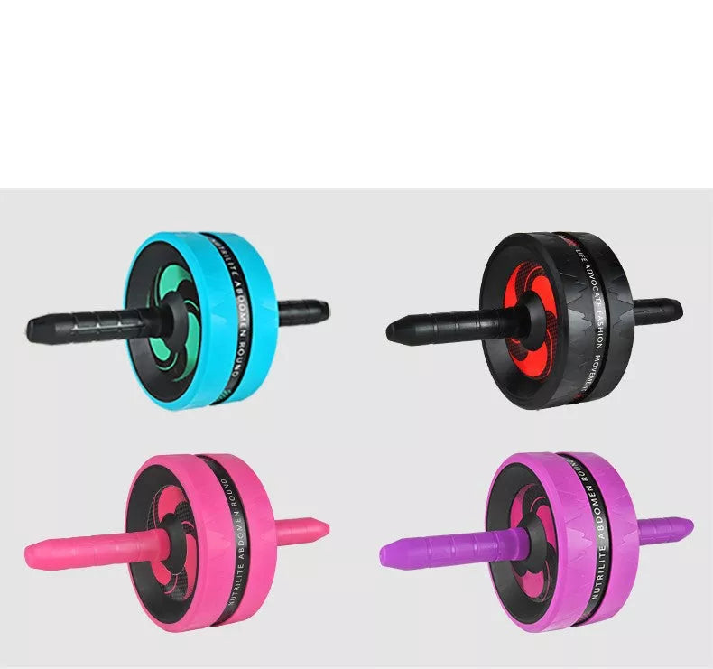 Exercise Fitness Wheel Set with abdominal wheel, yoga mat, and skipping rope for home workouts