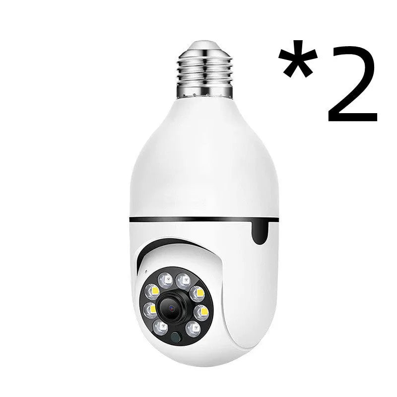White home fashion light bulb surveillance camera for indoor outdoor monitoring