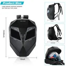 LED backpack with 48x48 full-colour screen, Iron Man design, waterproof material, 36x18x48cm