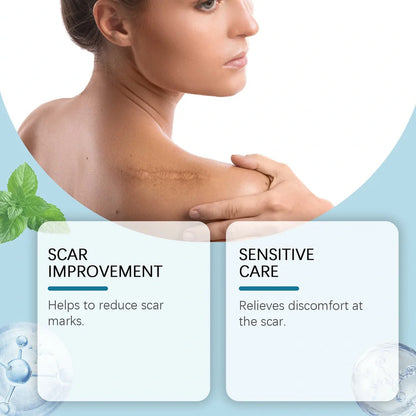 Skin Smooth Silicone Scar Paster roll with 10cm x 15cm medical-grade silicone sheet and mint leaf extract