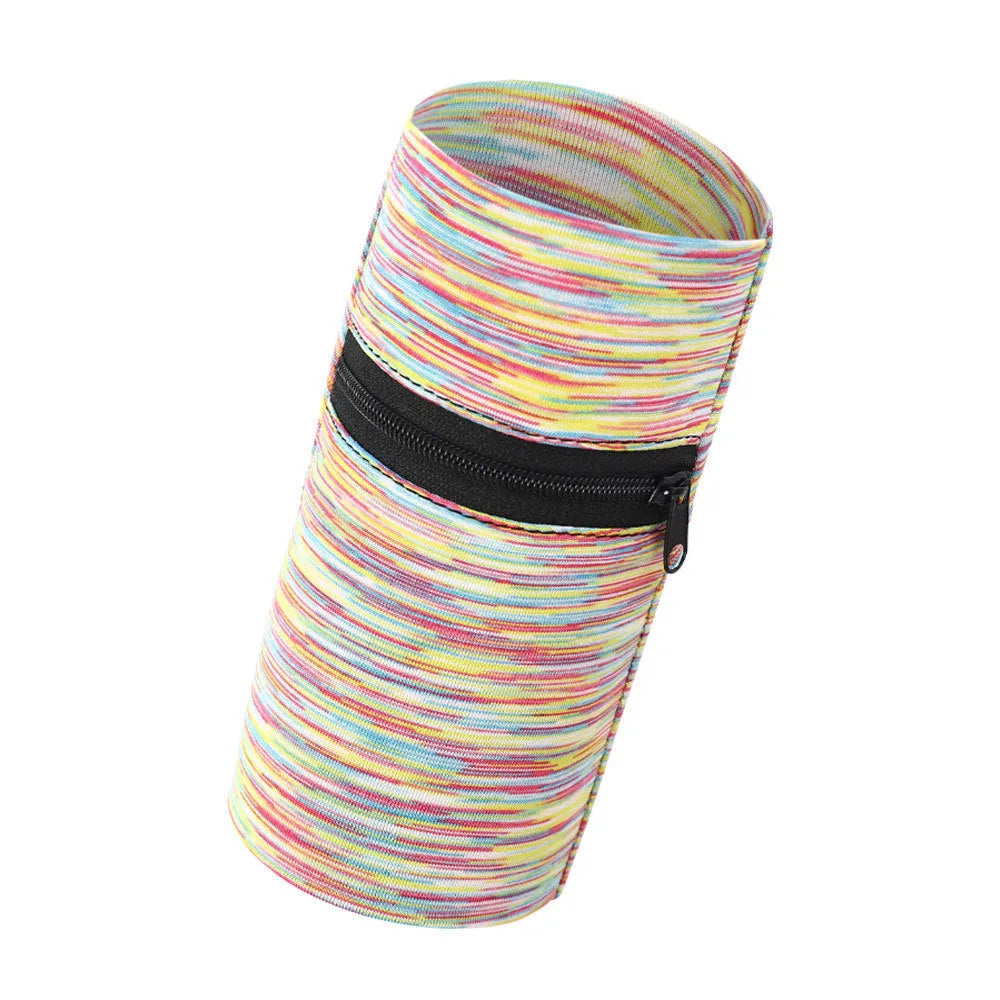Adjustable large capacity sports arm bag for phones in multiple colours including fluorescent green and striped designs