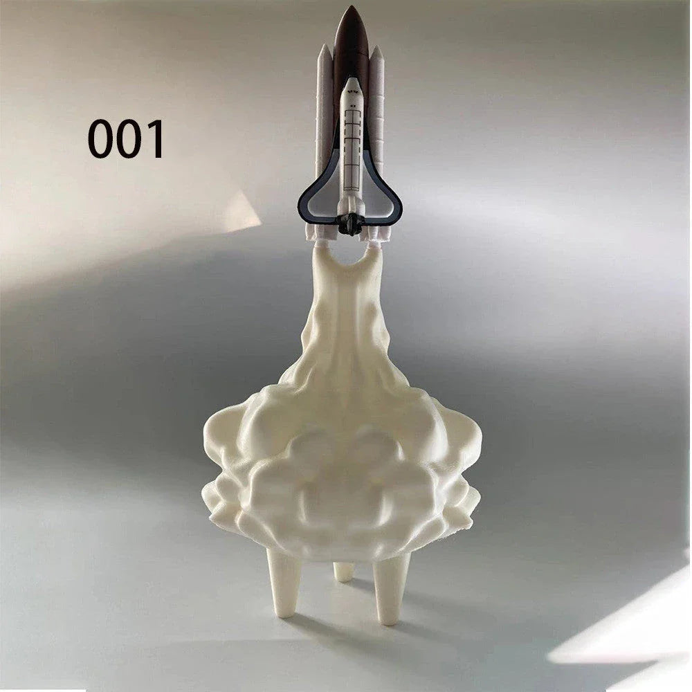 Captivating 3D-printed rocket night light with realistic silhouette and mesmerising LED glow