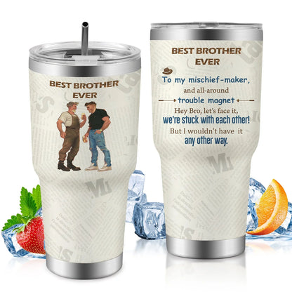 30oz insulated travel mug for car, keeps drinks hot or cold, spill-proof lid