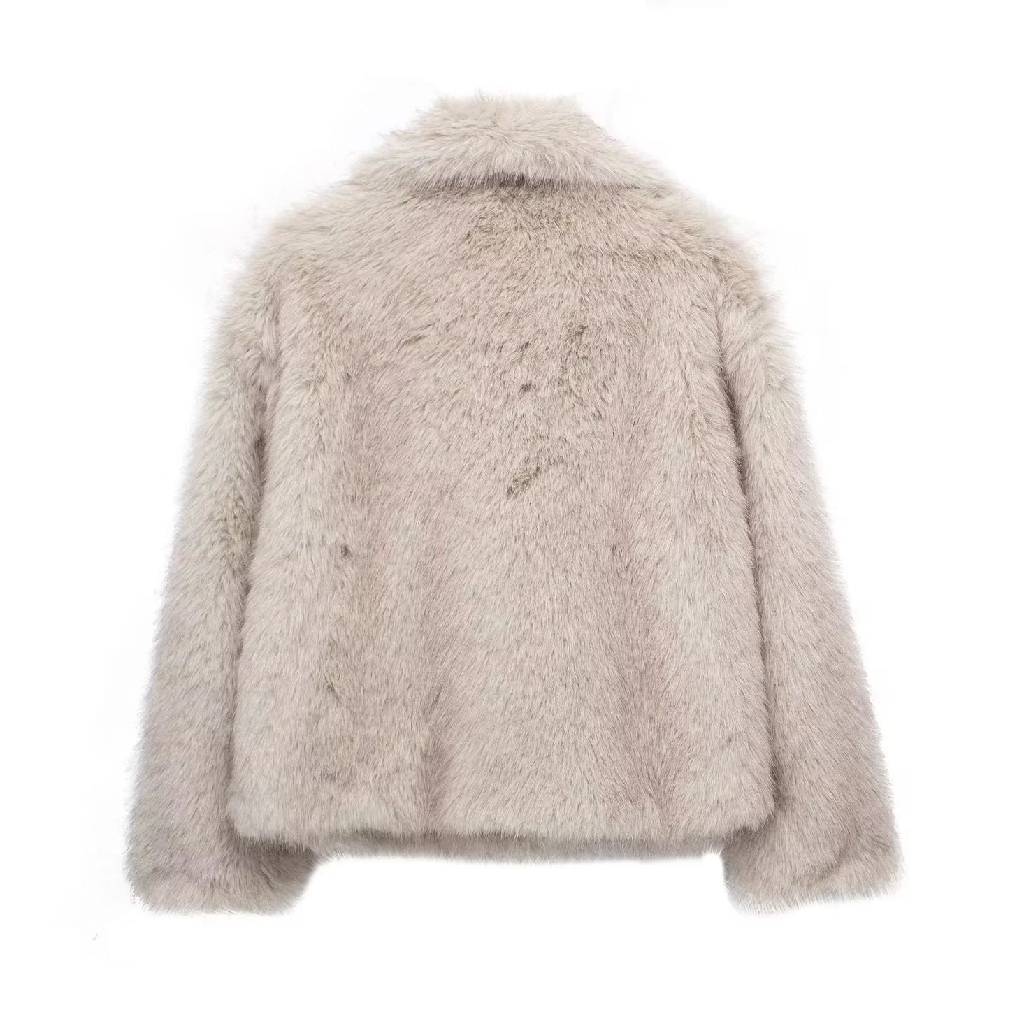 Cozy and stylish plush winter coat for women in various colors and sizes