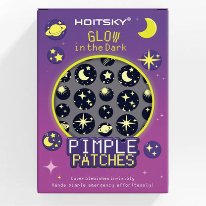 Closed acne patches 51-piece pack with starry sky pattern waterproof breathable plastic film dressing