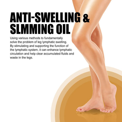 50ml bottle of essential oil for body moisturization and leg massage with botanical extracts
