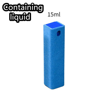 15ml portable 2-in-1 integrated phone screen cleaner spray case, no cleaning liquid included