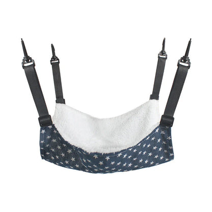 Cosy and adjustable hanging cat nest in a variety of patterns and sizes